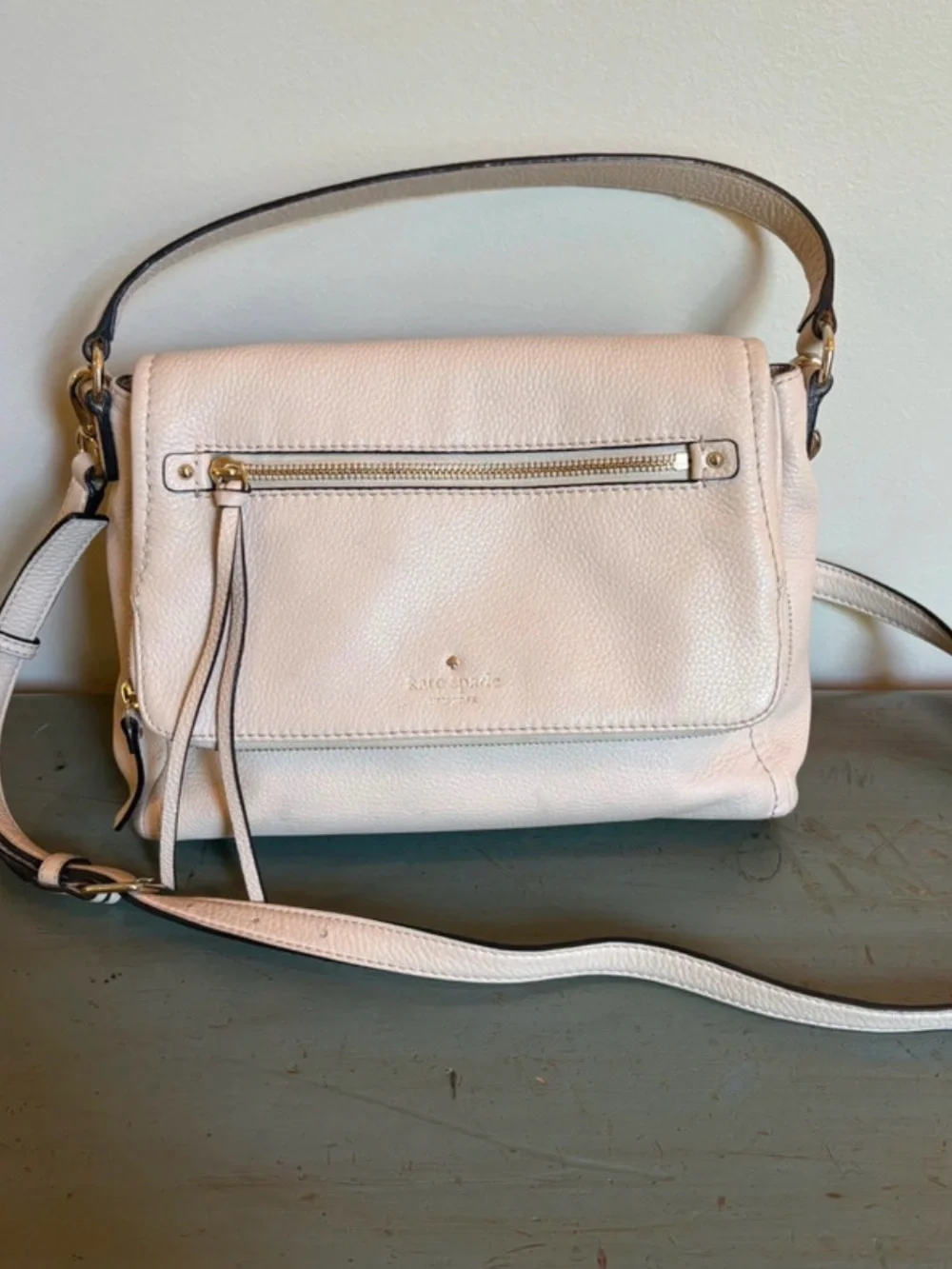 Kate Spade Tan Leather Crossbody Bag m
